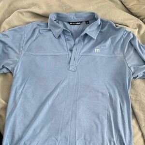 Travis Mathew Light Blue Polo Shirt